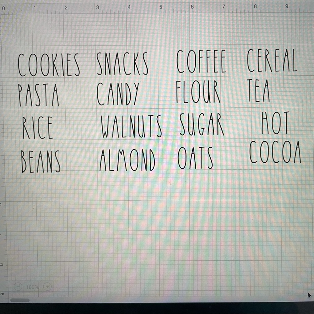 pantry labels
